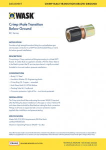 Crimp Male Transition Below Ground
