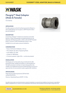 Flexgrip Steel Adaptor Male & Female