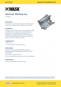 MaxiCap Blanking Cap