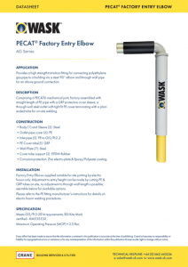 PECAT Factor Entry Elbow Datasheet