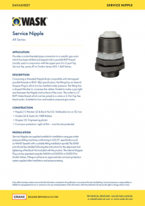 WASK Service Nipple AR Series Datasheet