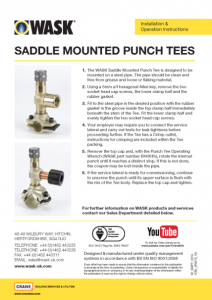Saddle Mounted Punch Tees Instructions