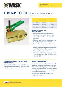 Crimp Tool IOM