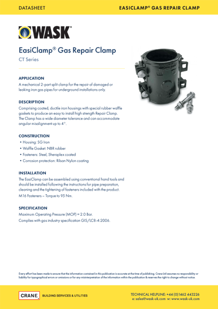 EasiClamp® Gas Repair Clamps - WASK
